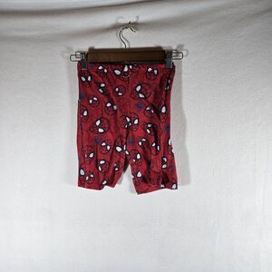 Marvel Boys Spider Man Shorts, Boys Size 6/7, Red